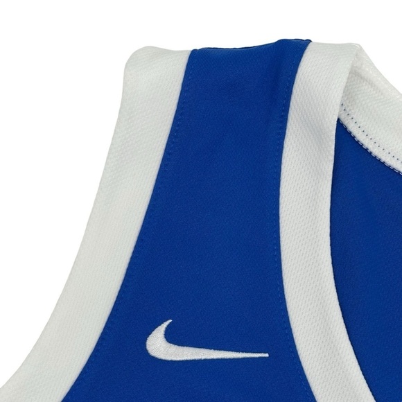 Nike Women's Size Medium White Blue  Elite Basketball Jersey AV2219-494 NWT - Picture 3 of 8